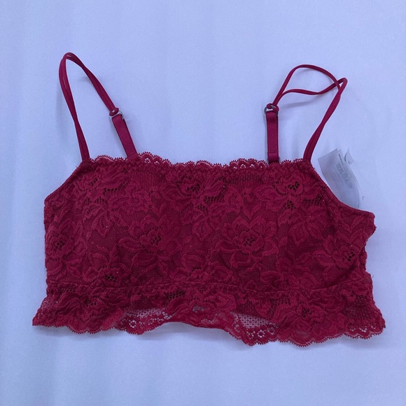 Abercrombie & Fitch Red Floral Lace Strappy Bralette - Picture 3 of 7